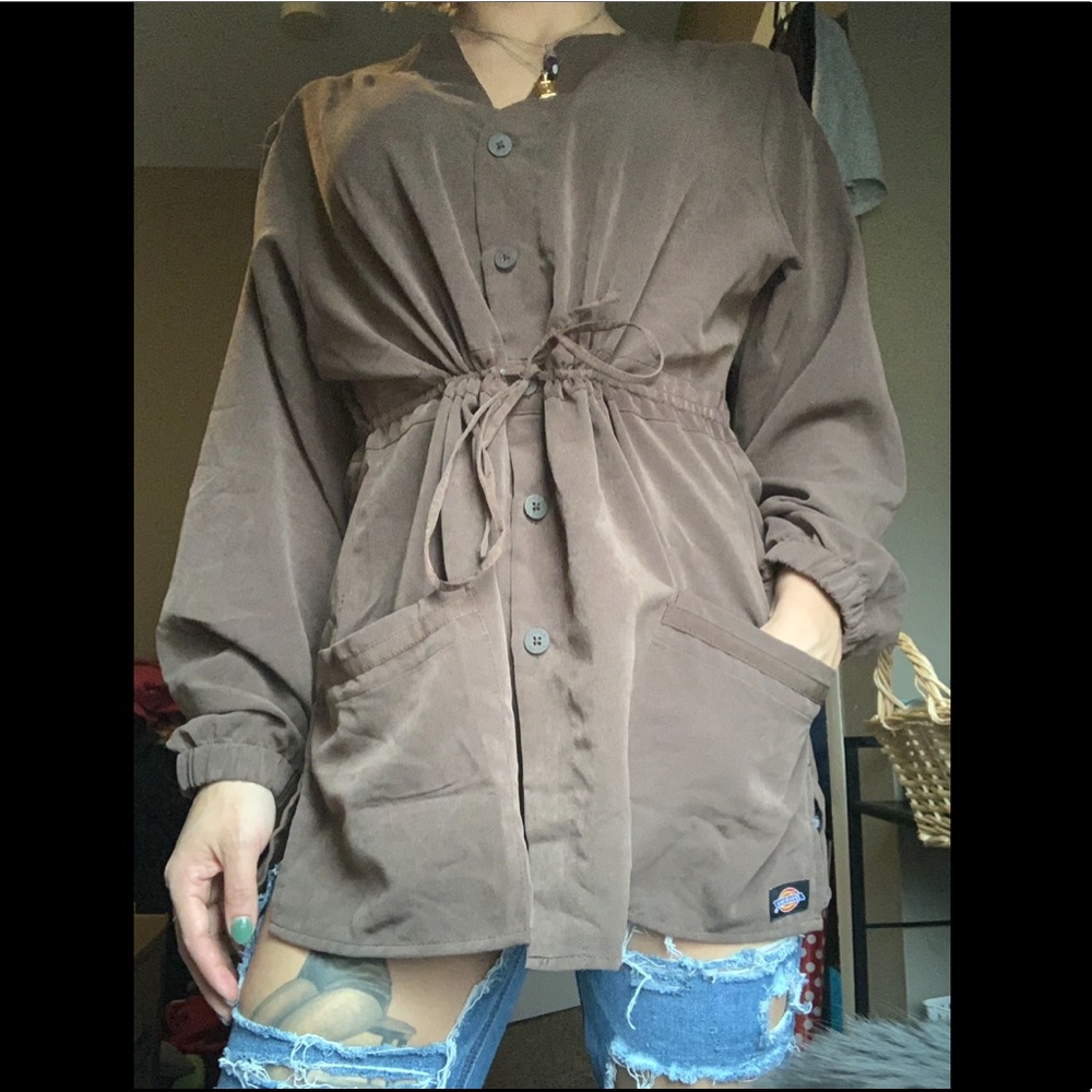🐞 Long Sleeve Flowy Scrub Shirt